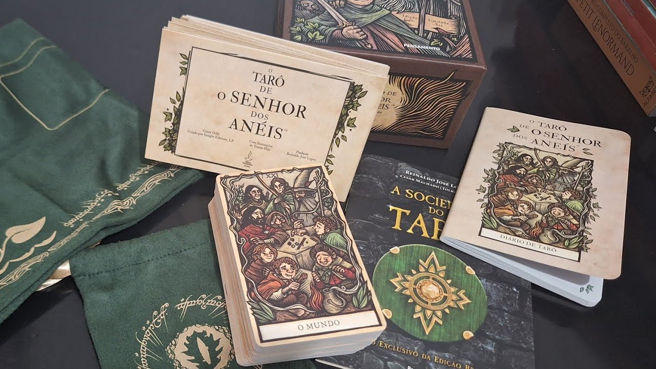 TARÔ O SENHOR DOS ANÉIS| UNBOXING| Mostrando todas as cartas #lotr #tarot #lordoftherings