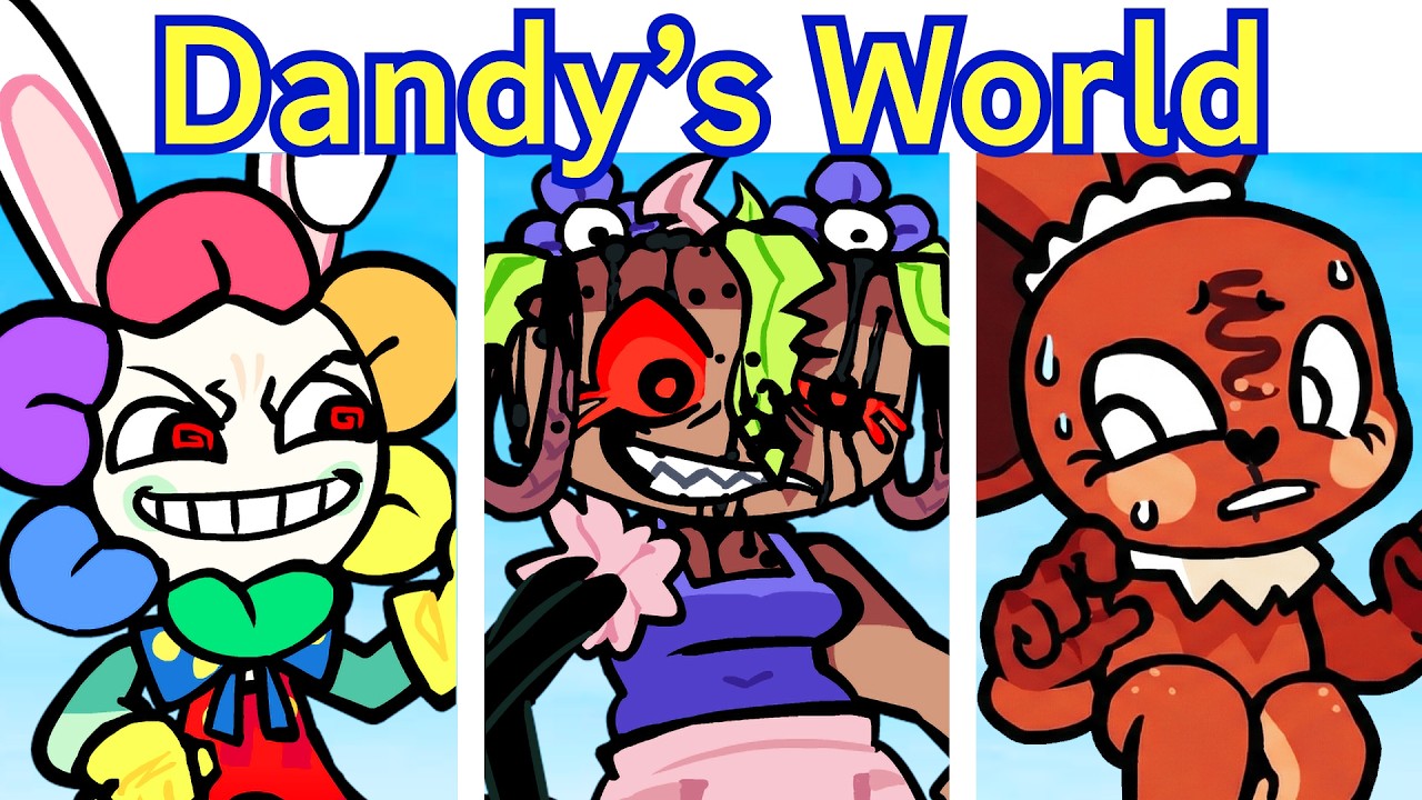FNF Definitely Best Dandy's World Mod!  Boyfriend's World Jank Build (Dandy, Bassie, Cocoa..)