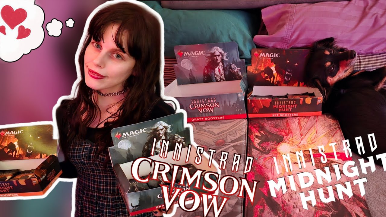 AWESOME PULLS!!! Innistrad Crimson Vow & Midnight hunt double unpacking ❤️ 