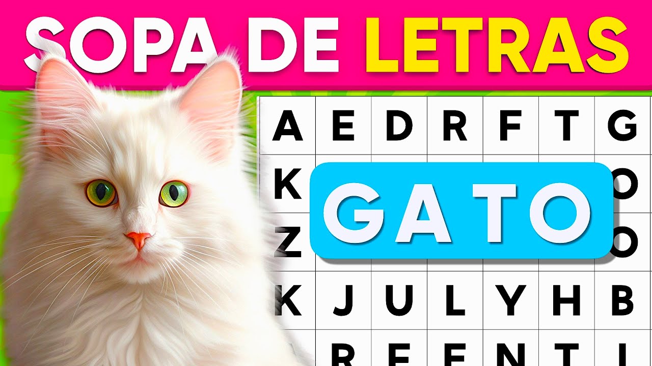Sopa de Letras Edici&oacute;n &ldquo;Mascotas&rdquo; 🐶🐹🐥 10 Niveles - F&aacute;cil, Medio, Dif&iacute;cil | Adulto Mayor