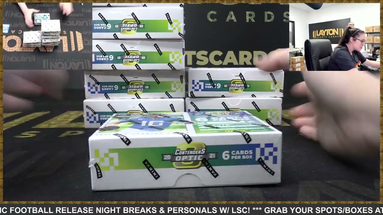 WOW! WHAT A CASE! OMG! 2021 Panini Contenders Optic Football Hobby 20 Box FULL CASE Break #4   TIERE