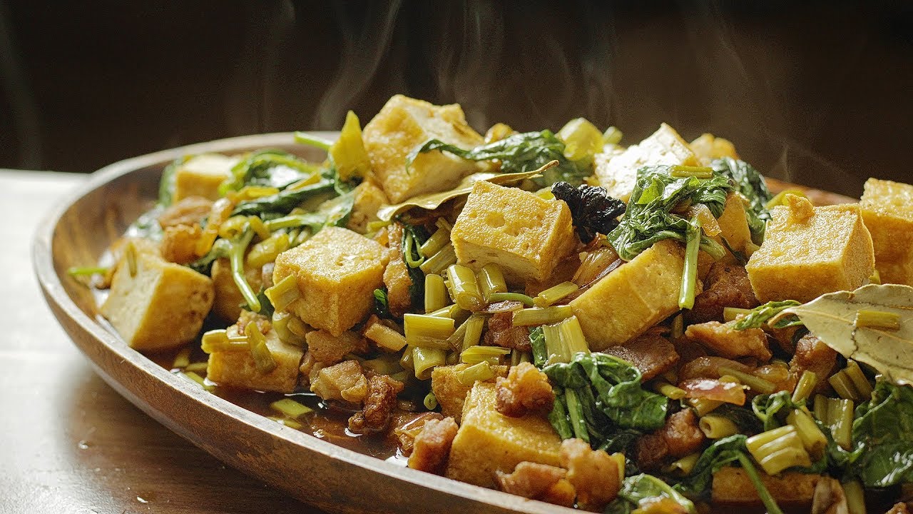 Adobong Kangkong with Tofu (Water Spinach) 🎧