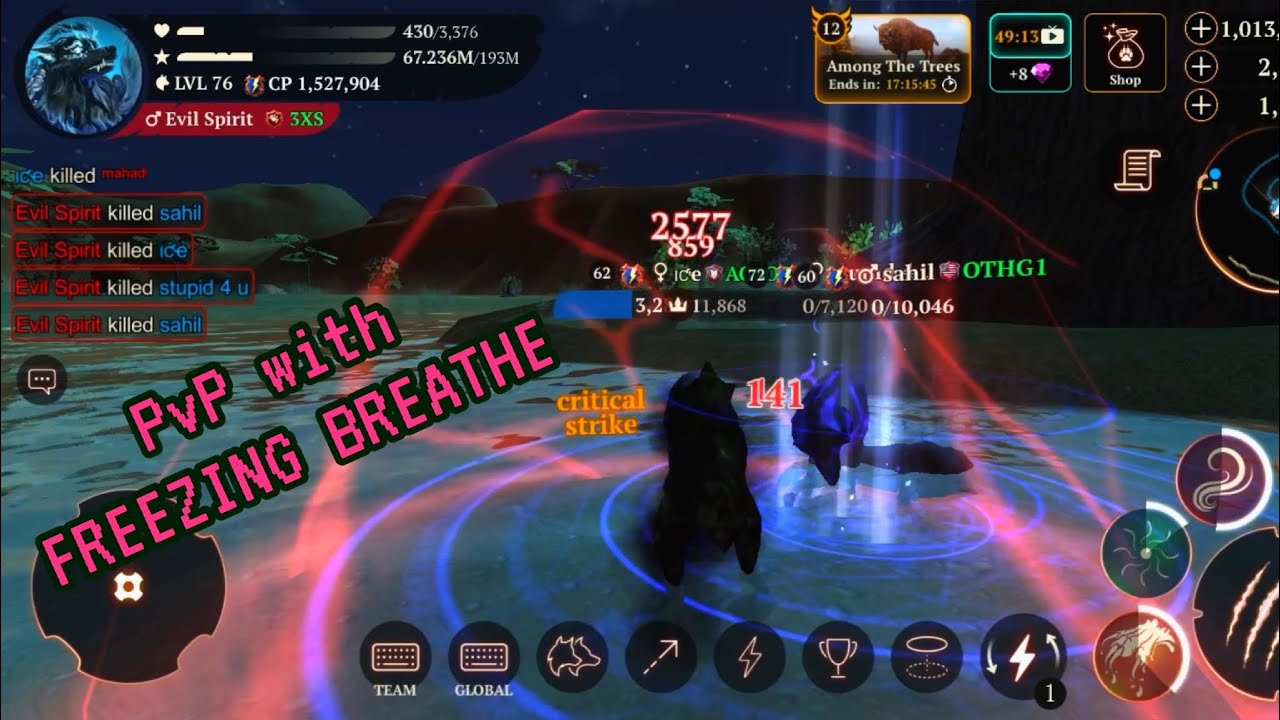 The Wolf - Freezing breathe still usable in 2.6M PvP ?