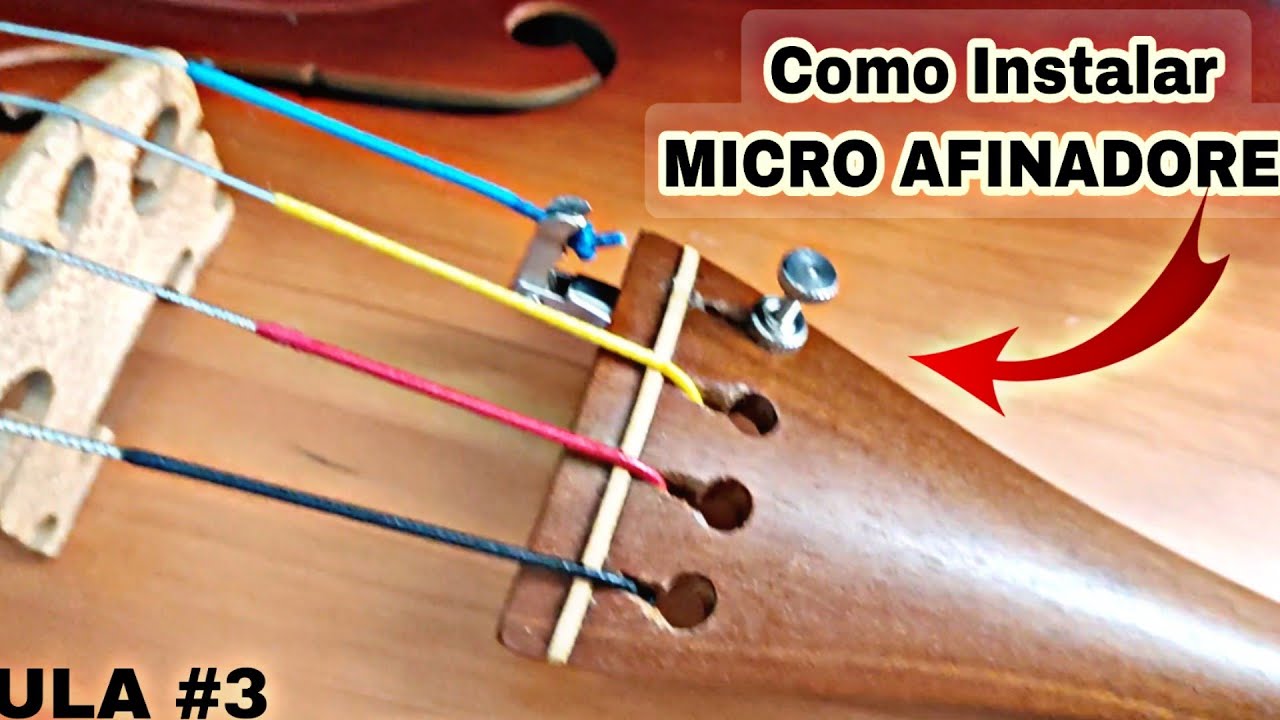 Como instalar Micro AFINADORES (Violino, Violas de arco, separado) [AULA # 3 ]