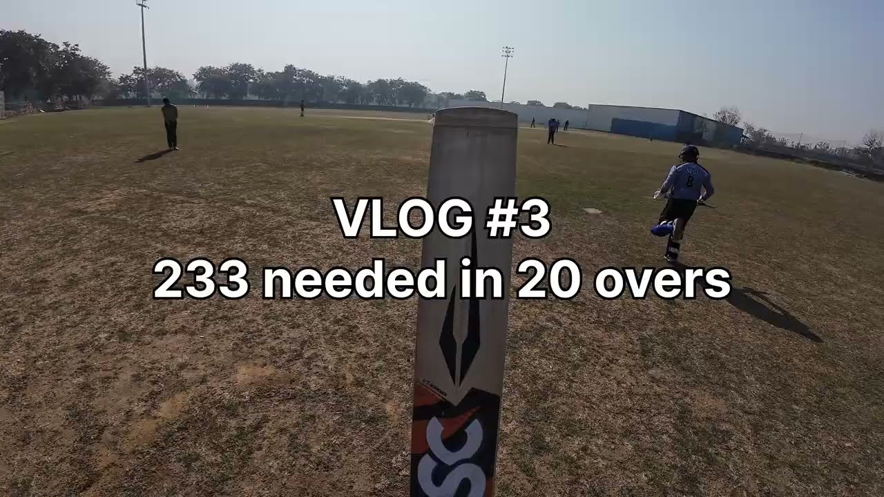 75(34) while chasing 233 in a T20 Match 🔥 | LowBudgetCricketer VLOG #3