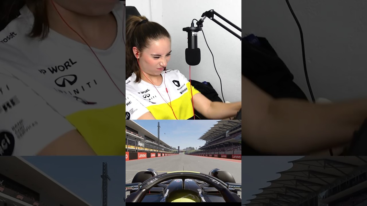 Some say I&rsquo;m still shaking 👹 #f1 #f123 #f1game #girl #racing