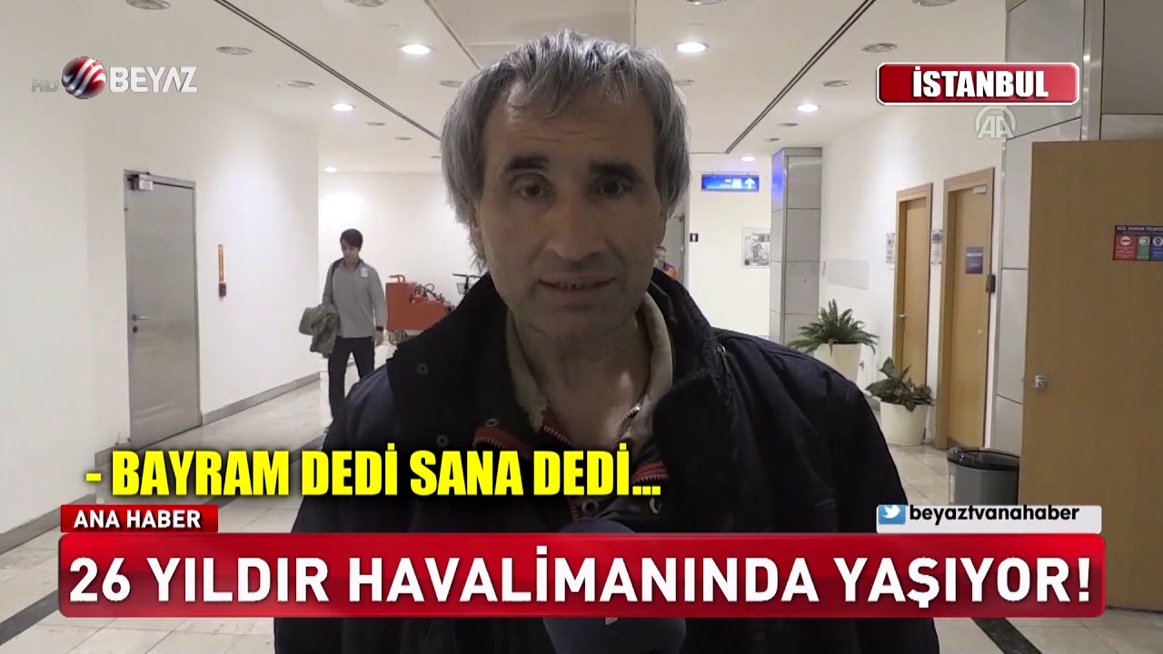 26 yıldır havalimanında yaşıyor!