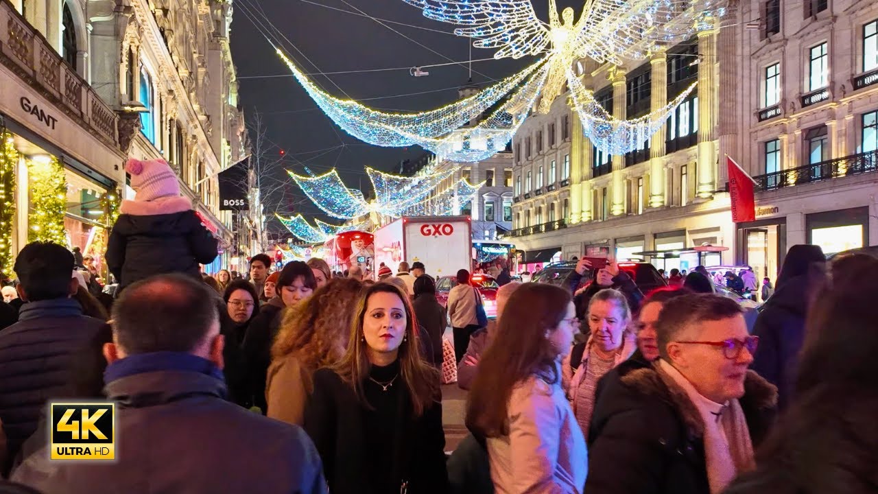 🎄 London Christmas Magic 2025 ✨ POV Walking Tour | Lights, Food & Festive Shopping