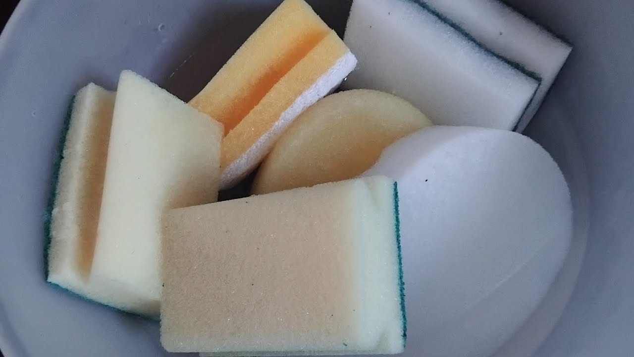 ASMR Soapy Sponge Squeezing and Ripping 🤍💛✨️