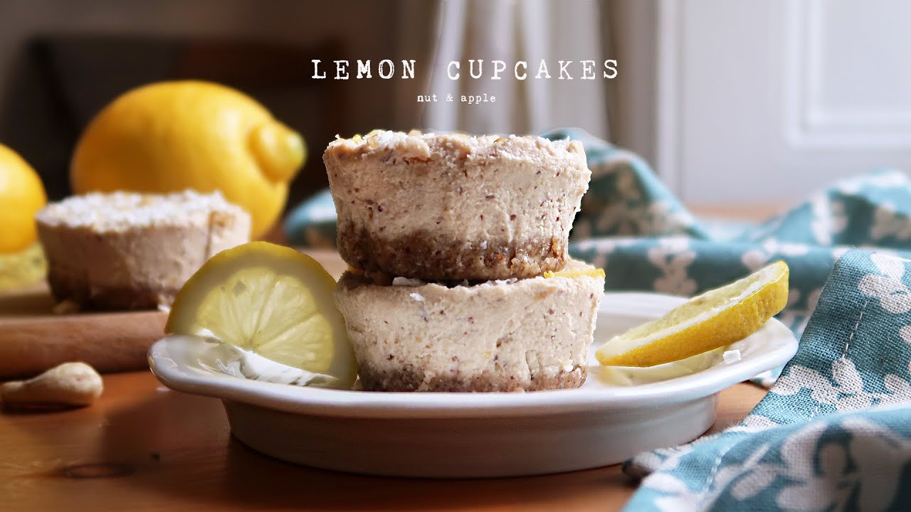 Raw Lemon Cupcakes | sugar-free, vegan & healthy