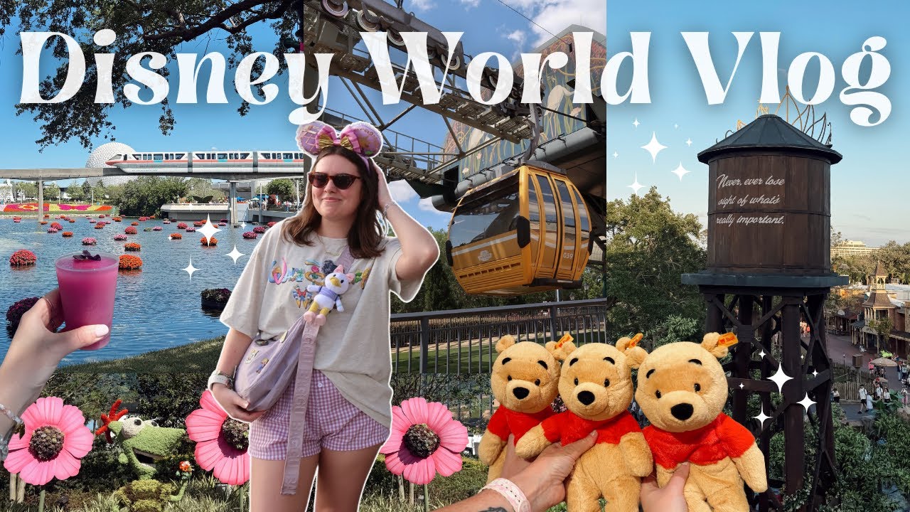 ВИДЕОБЛОГ О ДИСНЕЙ ВОРЛД ✨🏰 ДЕНЬ 1! EPCOT, Фестиваль цветов и садов, прогулки по паркам, вечер в ...