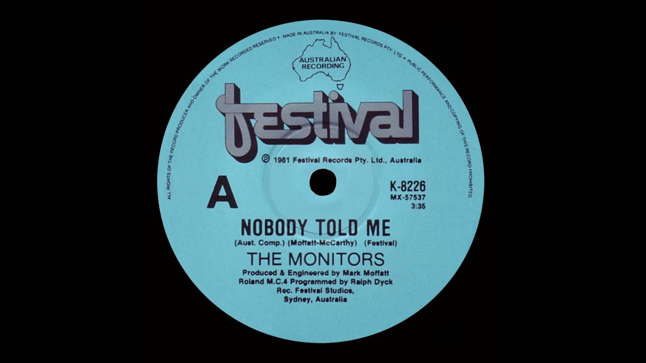 Nobody Told Me – The Monitors – 1981 (Stereo)