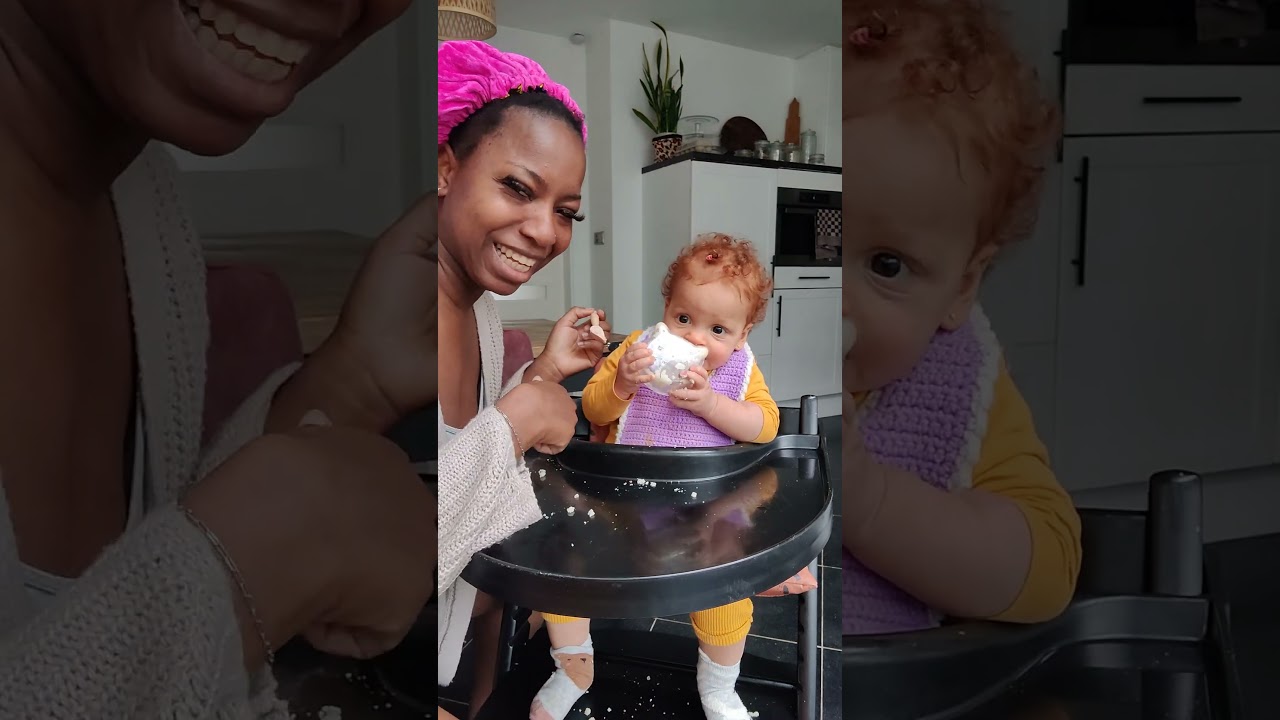 Drinking Nigerian garri for the first time 