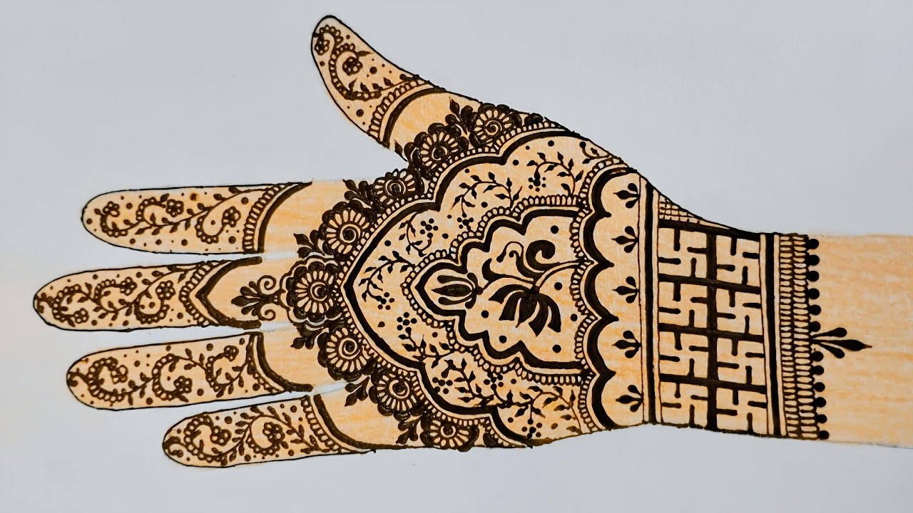 Easy Lotus Mehndi Design || मेहंदी डिजाइन || #Mehndi #Henna#Art of ShiPra