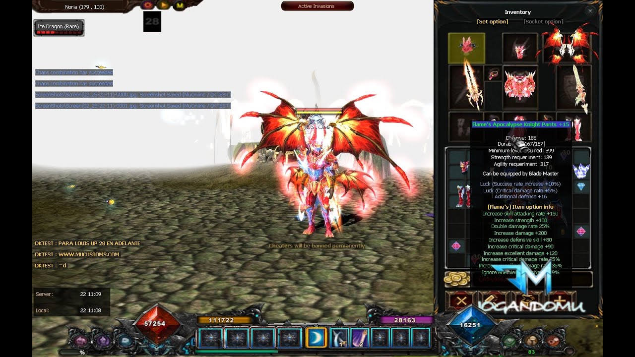 CustomMix - Heavenly Brilliant- Flame Apocalypse Season6Ep18 - MuOnline Louis Emulator