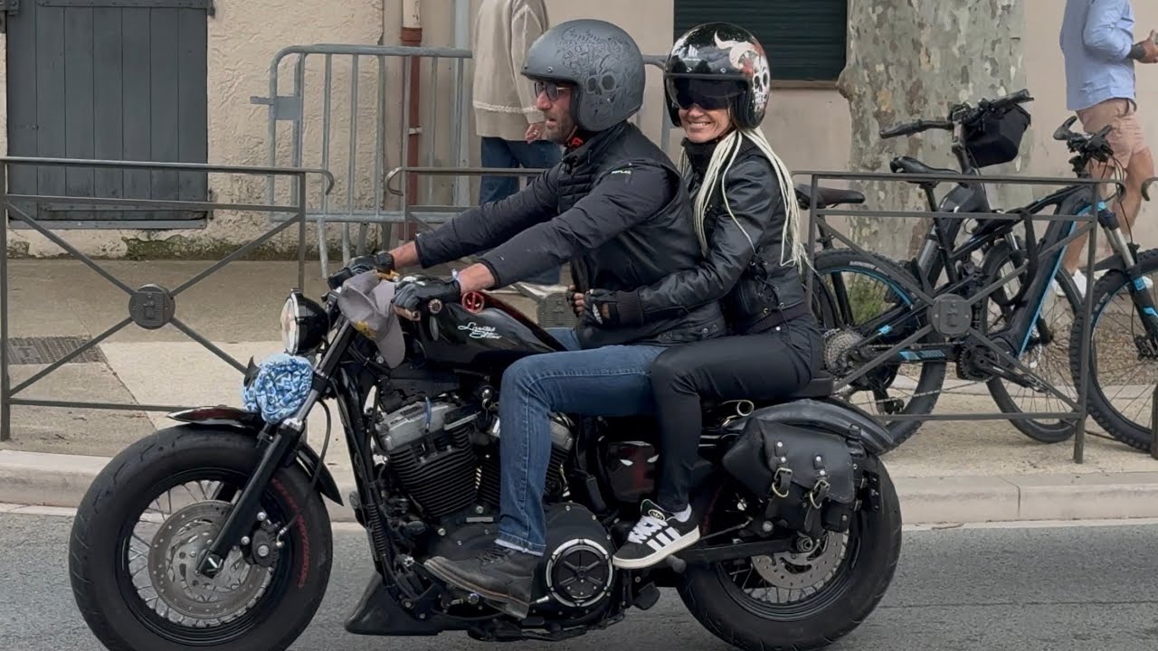 Harley Rider St.Tropez ,Grimaud, France, 2025, Part 1 in 4K #harley #custom #sttropez