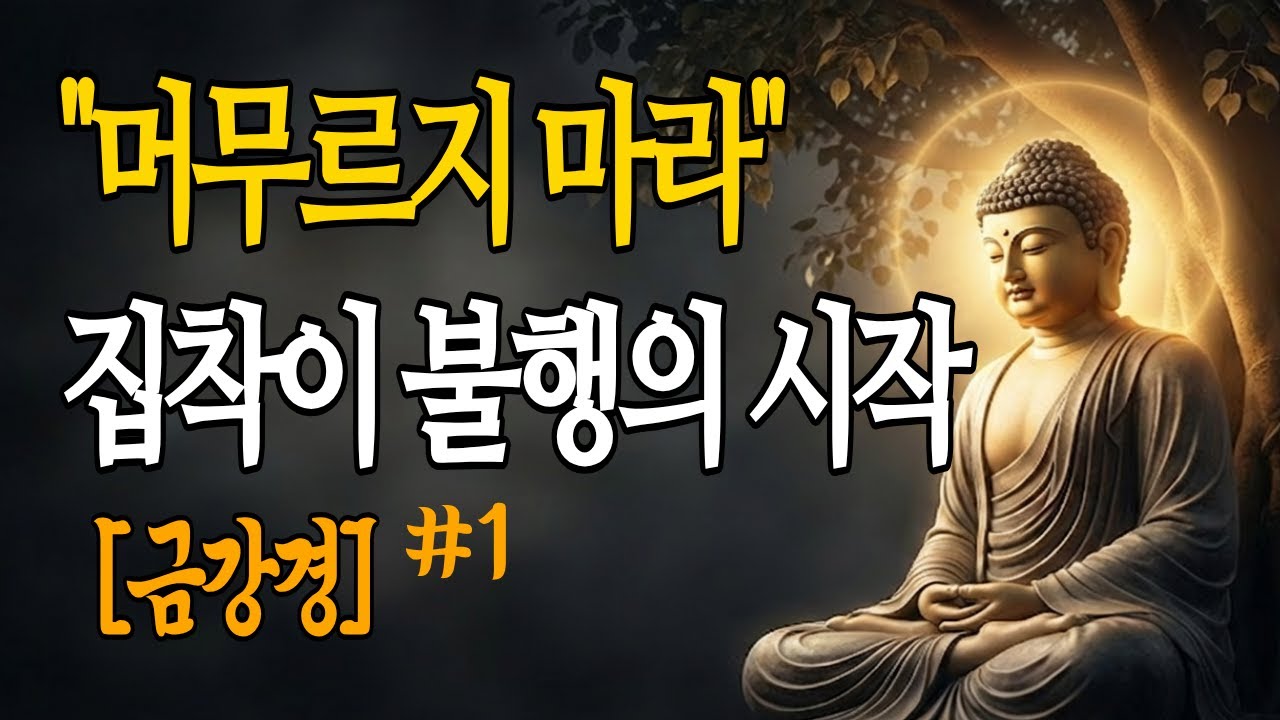 금강경 1강:  머무는 바 없이, 그 마음을 내라 | 부처님말씀 | 금강경해설 | 응무소주 이생기심 | 집착