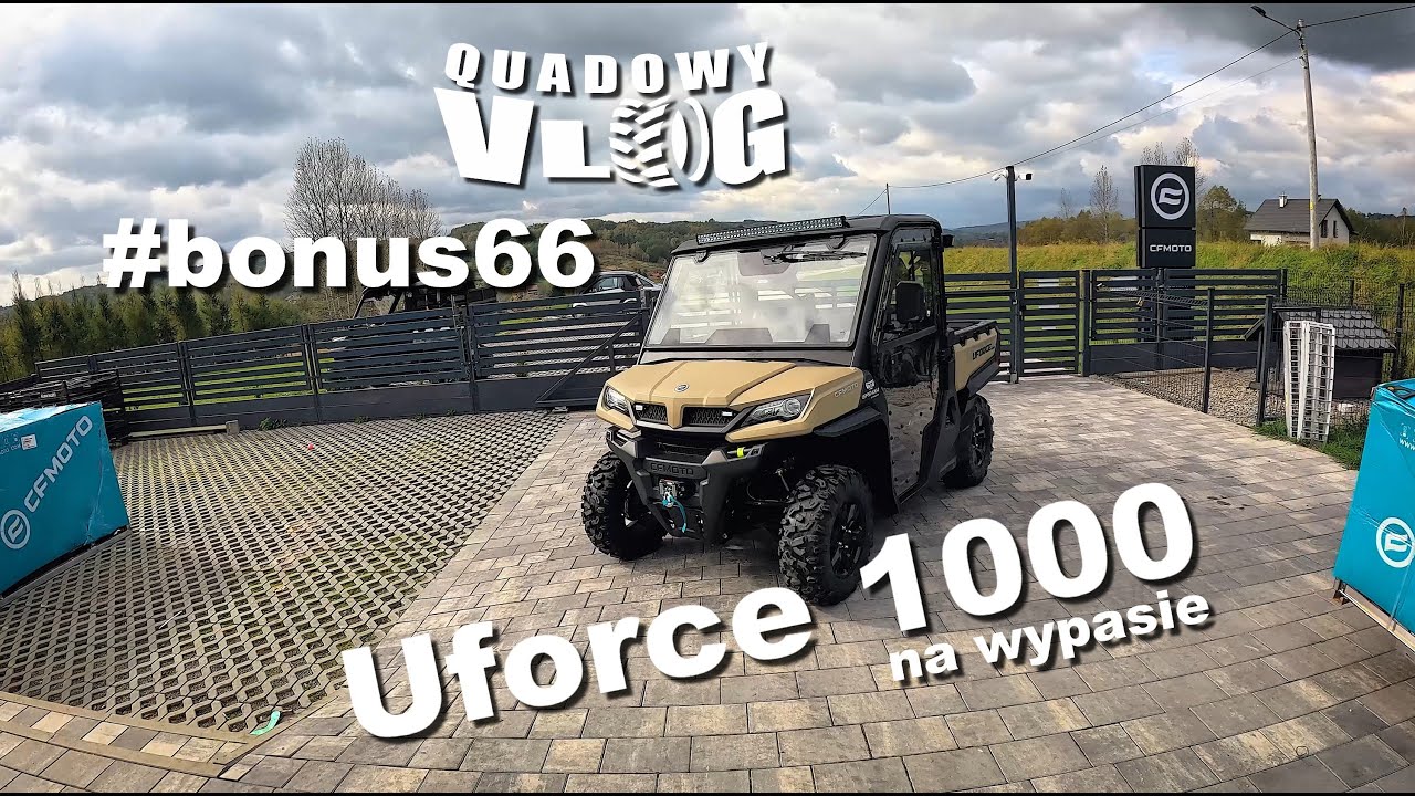 #bonus56 - Pojazd użytkowy UTV, Cf Moto Uforce 1000, prezentacja, Ogrzewana kabina i modyfikacje
