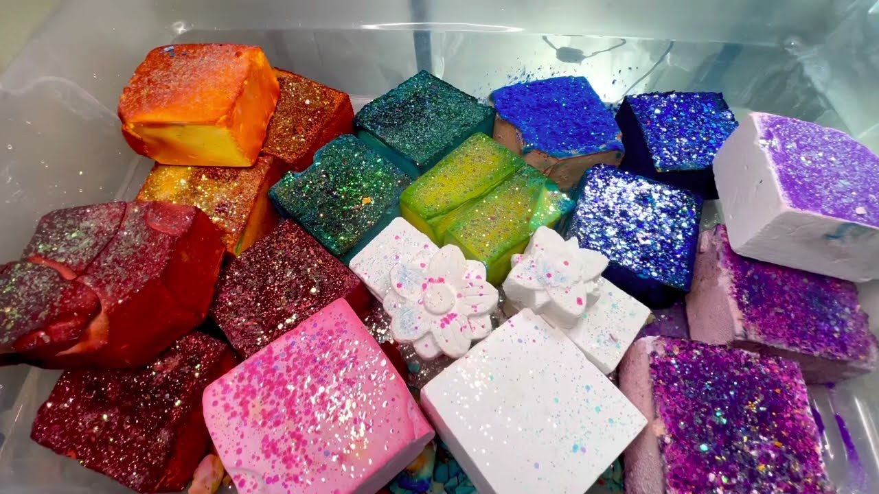 Rainbow Dyed Gym Chalk Mass Crush #UnrulygirlRainbowSeries ~ Colorful Powdery Crumbles