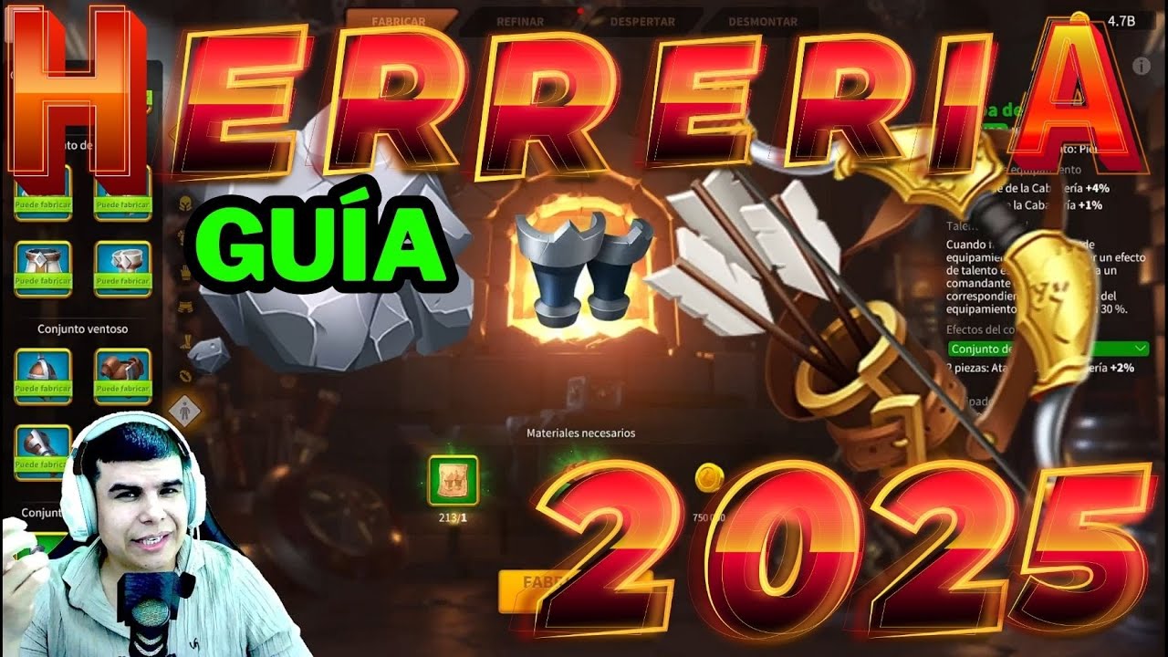 GUIA DE EQUIPAMIENTO - HERRERIA 2025 - #rokguide #riseofkingdomsespañol  #riseofkingdoms