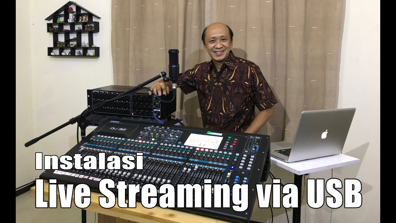 Cara setting USB Live Streaming & inputnya QU32