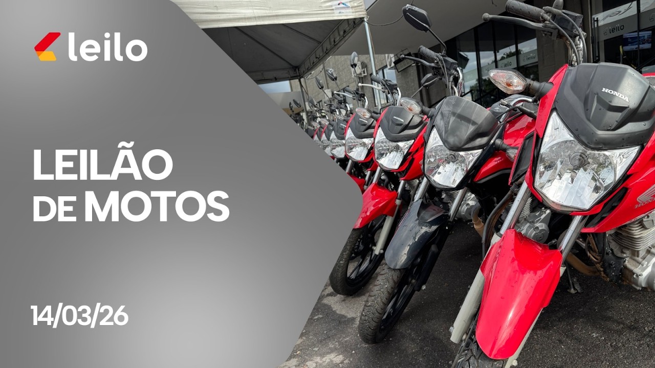 Leilão Exclusivo de Motos com preços imperdíveis 14/03/2026 09:03