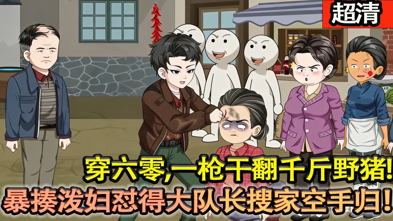 沙雕動畫【沈川穿六零，一槍幹翻千斤野豬！送兔謝鄰，暴揍二流子、潑婦，懟得大隊長蒐家空手歸！靈泉空間狂囤貨，黑市賣肉淨賺130塊！】#乖仔动画