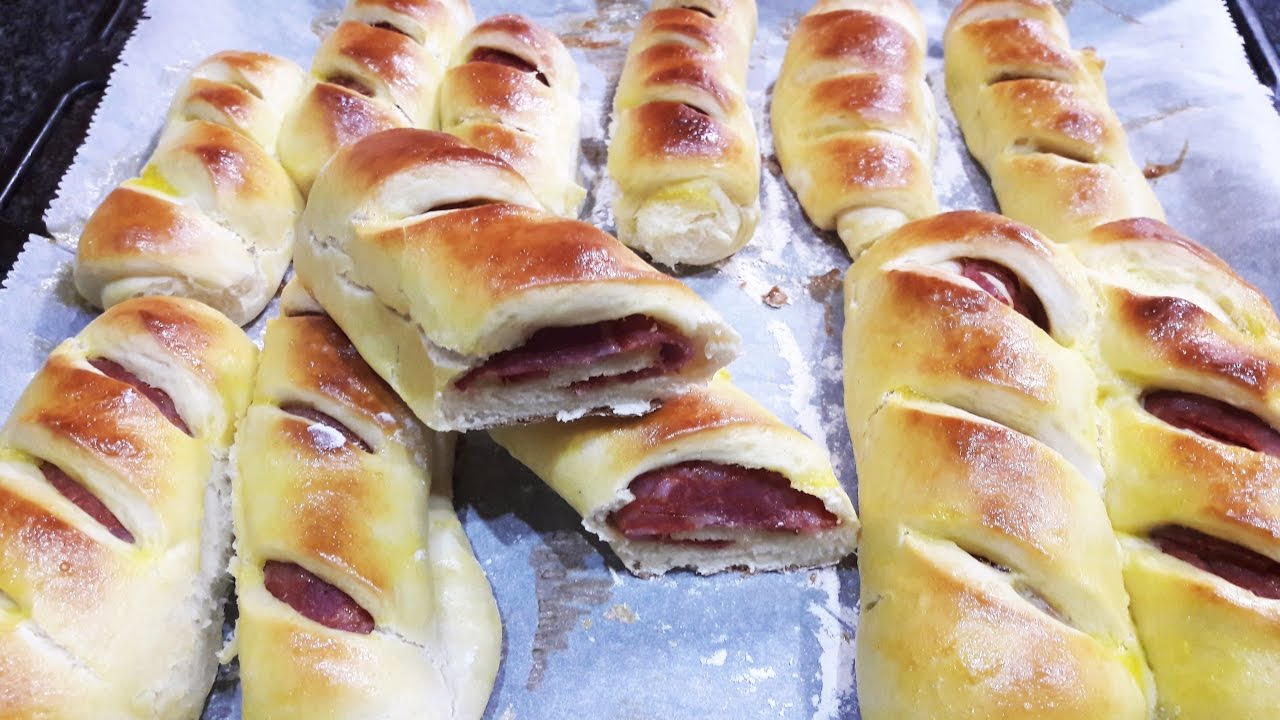 MINHA RECEITA DE PÃO COM CHOURIÇO
