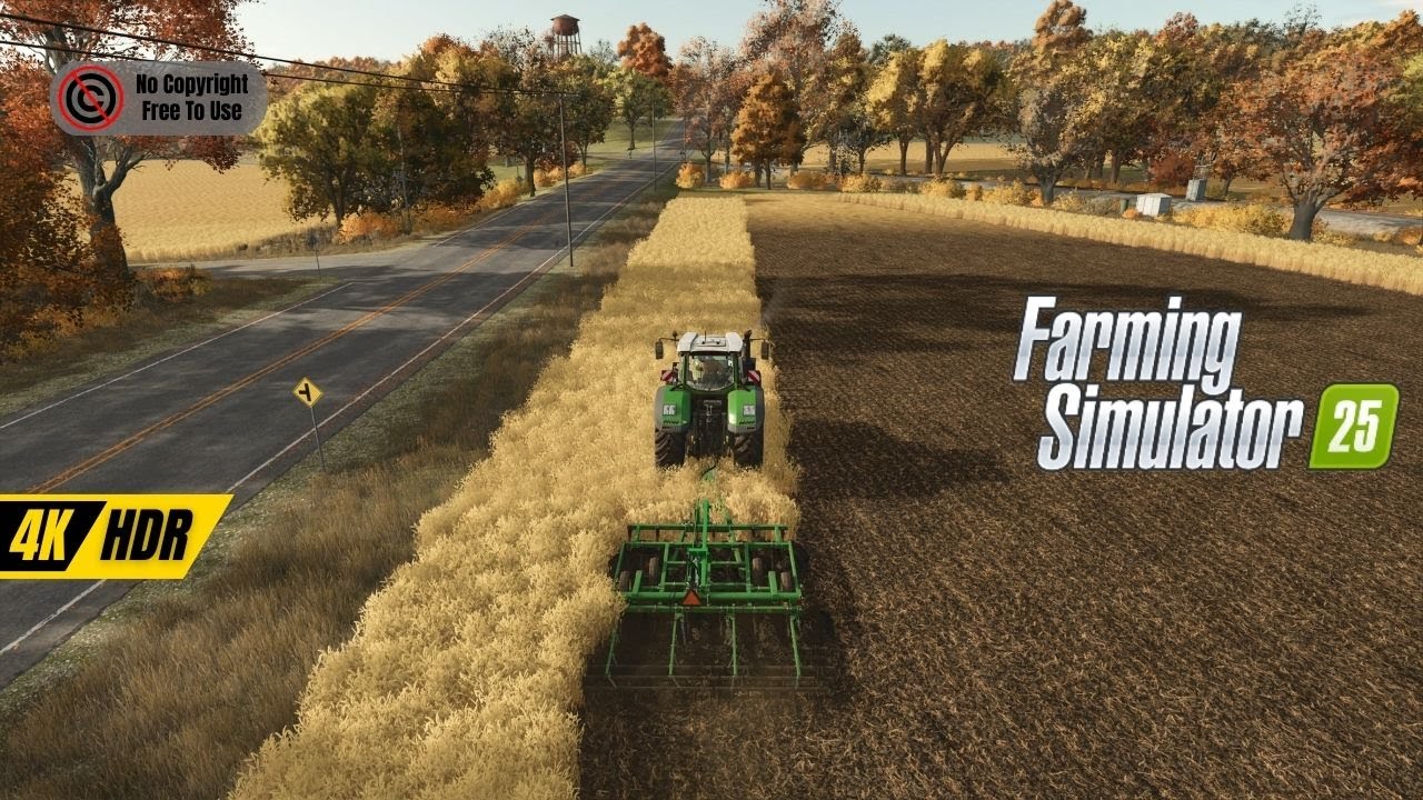 [4K] Farm Simulator 2025 Gameplay – No Copyright, Free to Use!