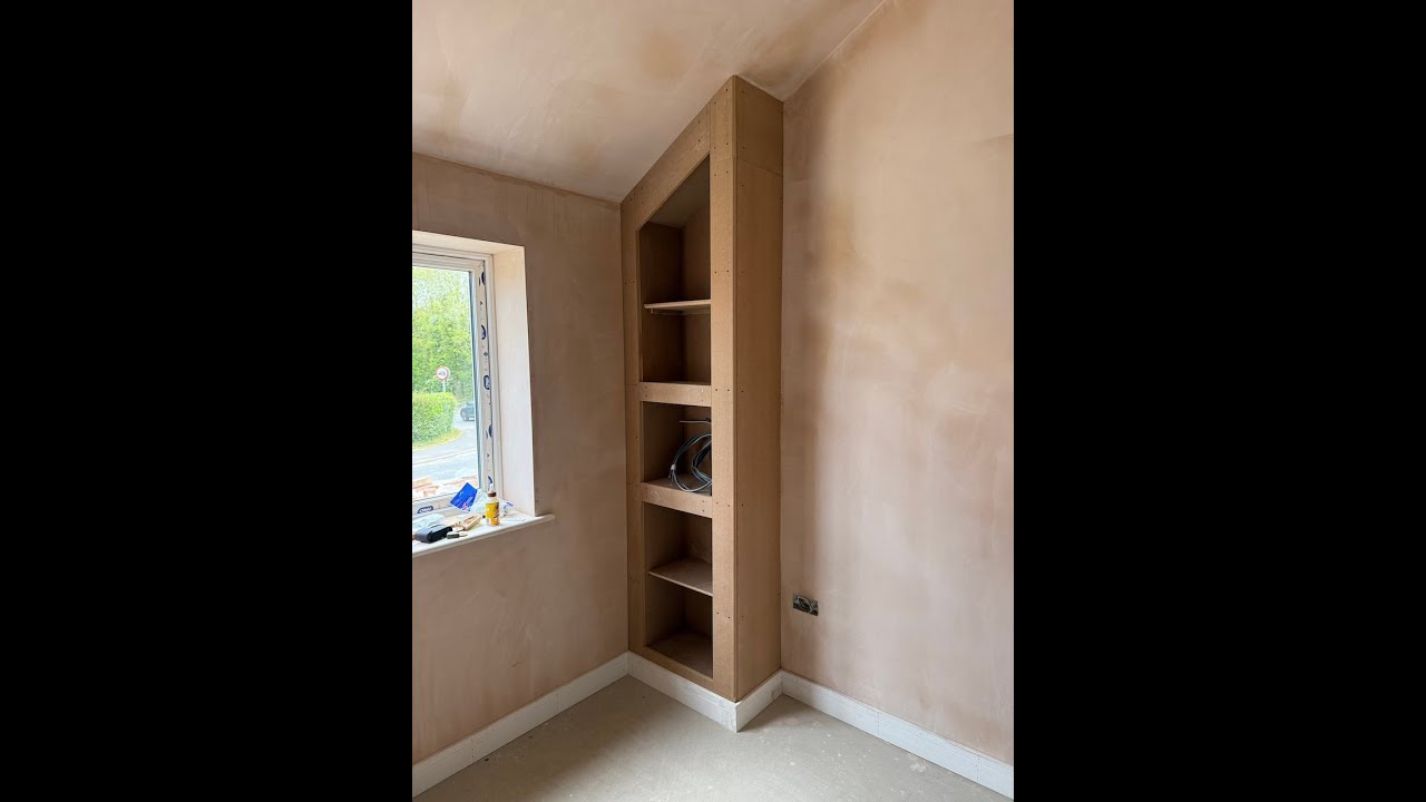 Garden Project part 53. Making cupboards  with access panels from scratch and installing skirting.