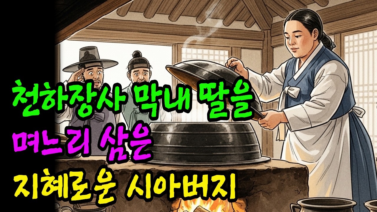천하장사 막내딸을 며느리 삼은 만석꾼 시아버지의 기막힌 '한 수'..덩치 크다고 구박받던 여인이 조선 제일 거상의 며느리가 된 사연../야담/민담/설화/전설/구전야사/옛날이야기