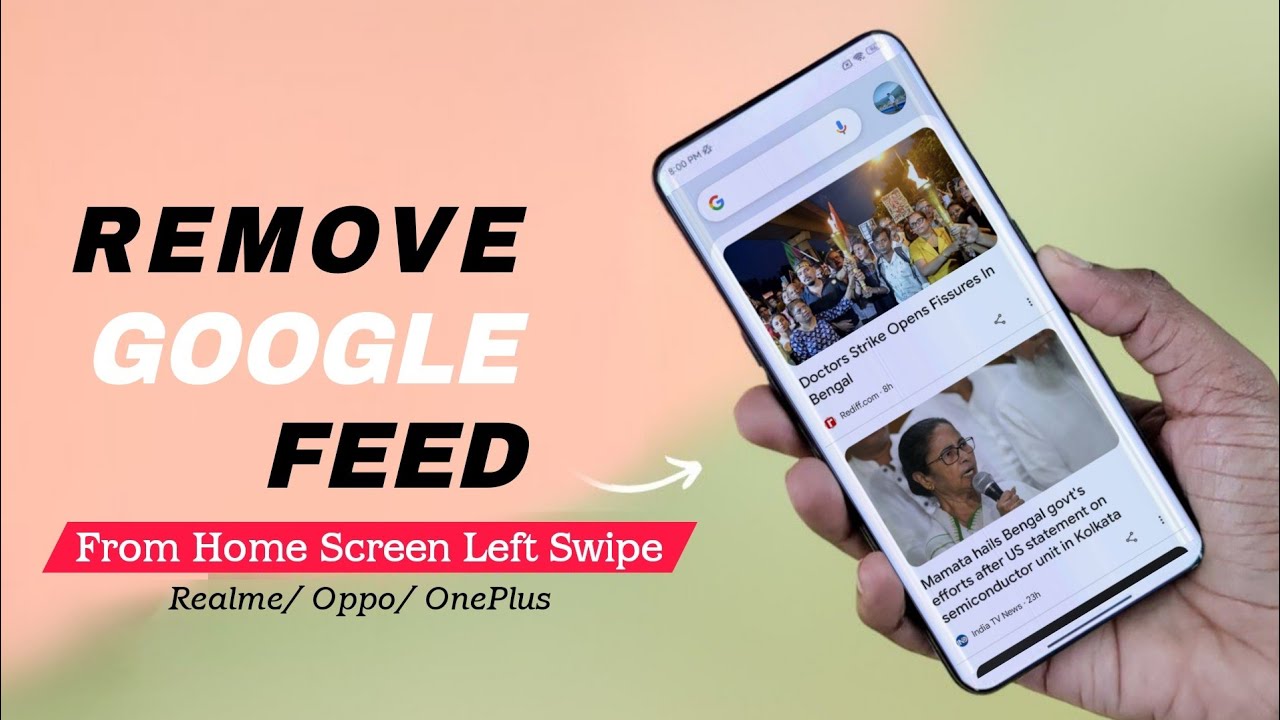 Disable Left Swipe Google News Feed On Realme Oppo OnePlus Device | Remove Google Discover