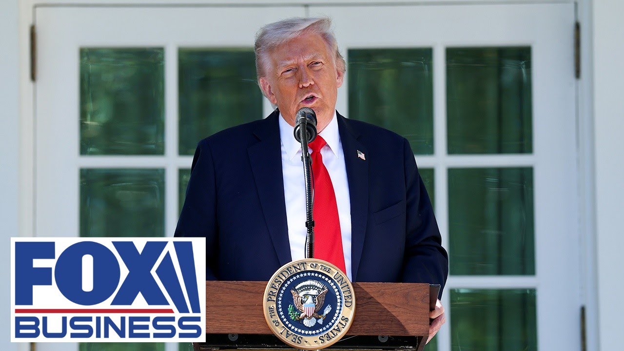 Trump talks China tariffs at Rose Garden Club lunch