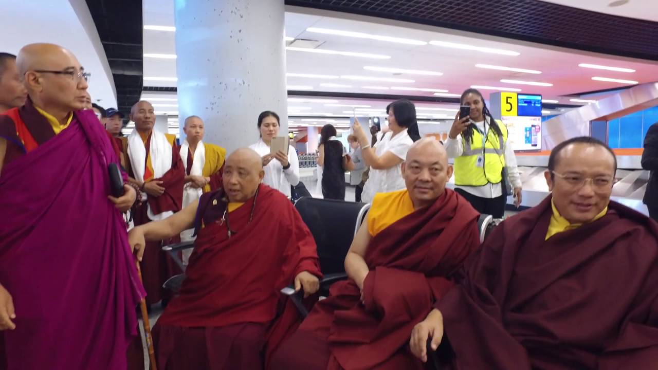 Guru Vajradhara The 12th Chamgon Kenting Tai Situpa arrival in New York (U.S.A)