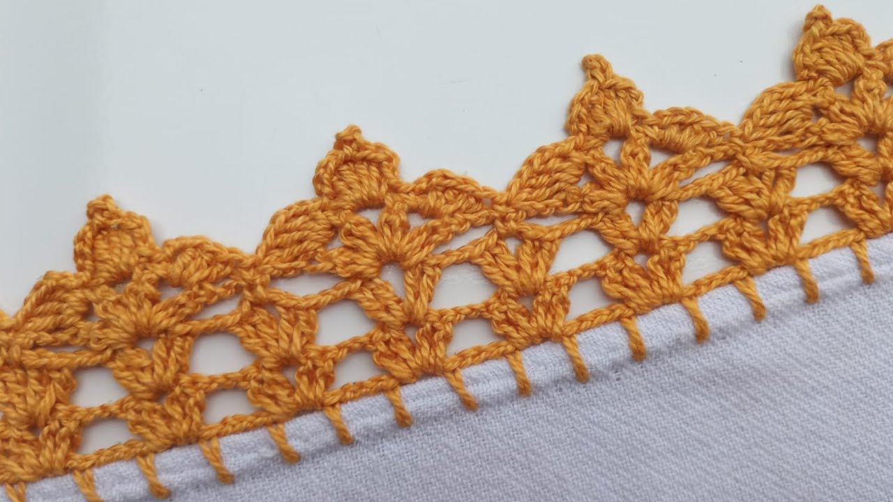 Bico de crochê para pano de prato #690