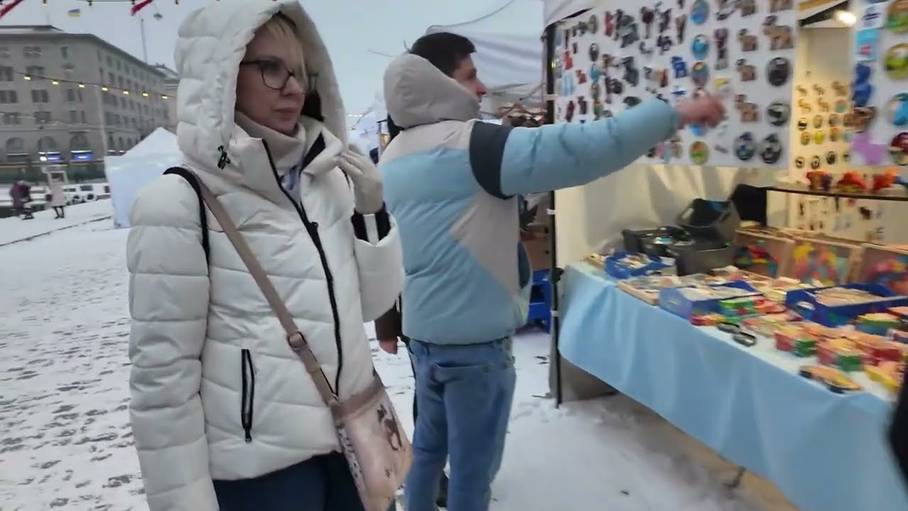 Helsinki Full Tour Walk - Christmas Vibes in Snowy Winter 4K Cozy City Explore
