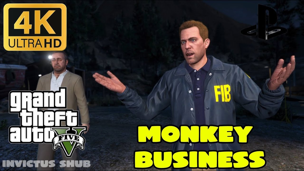GTA V PS5 – Monkey Business | Michael, Franklin & Trevor | 4K 60FPS No Commentary