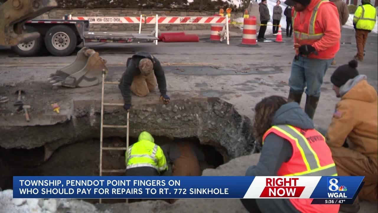 Sinkhole repair bill has township officials calling on the state for help