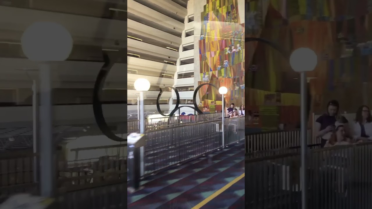 Disney Monorail goes right through the Contemporary Resort Hotel!