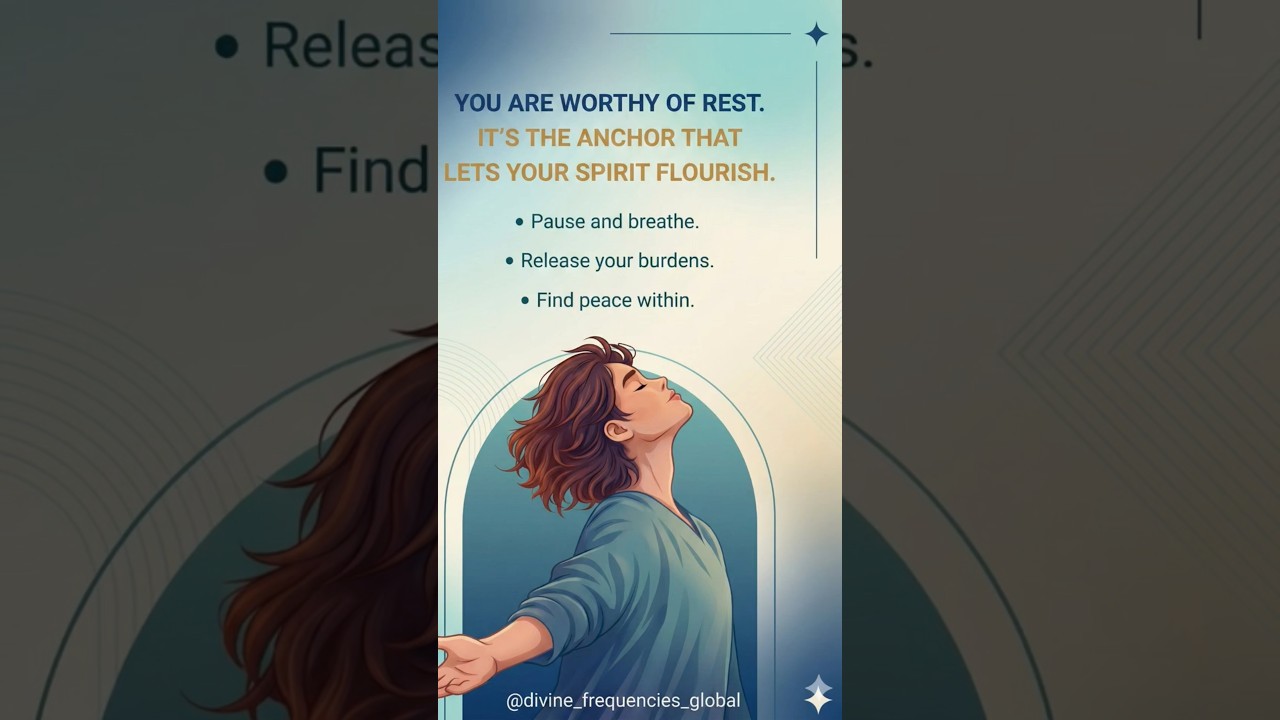 You Are Worthy of Rest: Release Burnout in 3 Minutes ✨