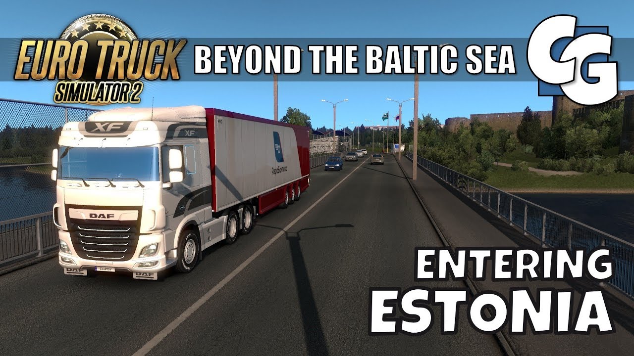 ETS2 - Beyond the Baltic Sea - Entering Estonia (No Mods)