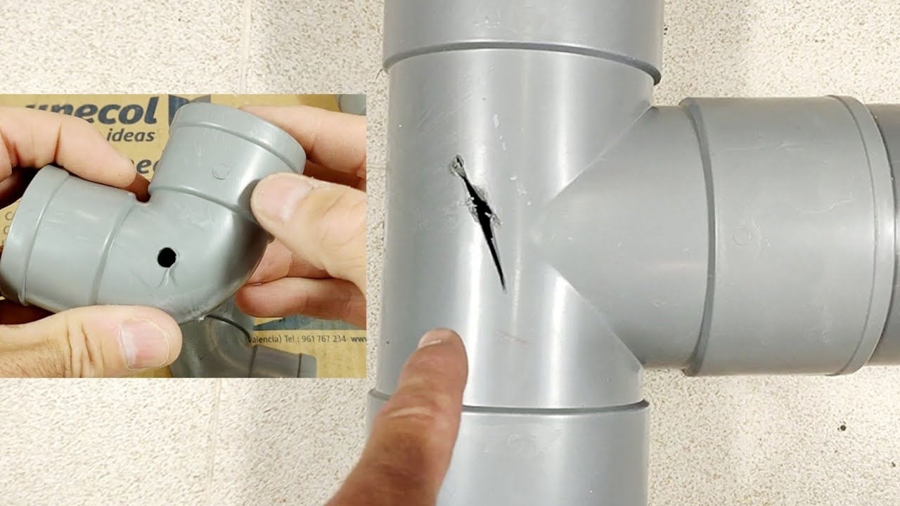 Cómo REPARAR Pieza de PVC Rota. Prueba de PRESIÖN. #pvc #despegarpvc #pegarpvc #desagüe #sifones