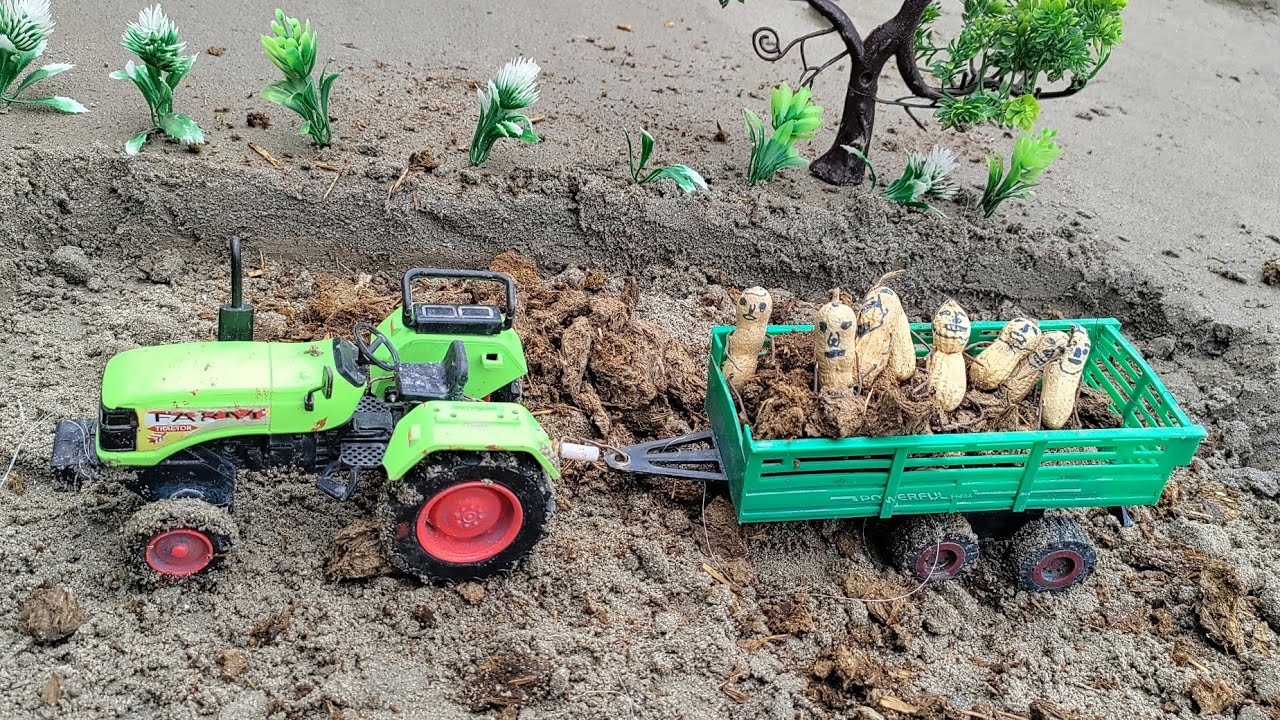 Diy Tractor Stuck in mood load trolley to cow science project,#@mini exprement 1m#