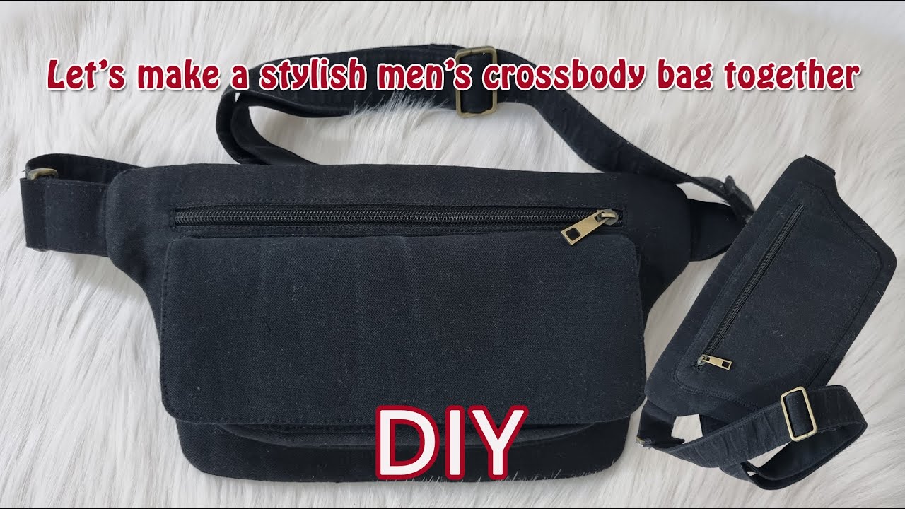 DIY Men’s Crossbody Bag | Inspired by a Leather Design