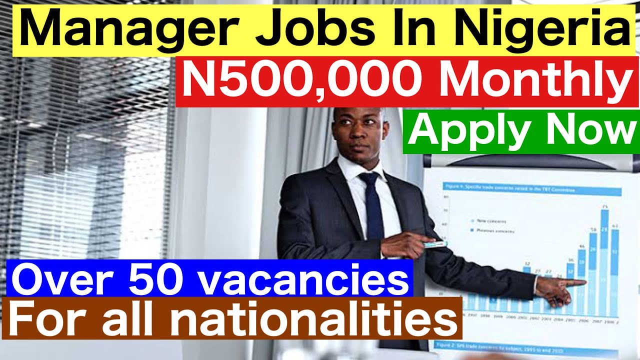 N500,000 Monthly Manager Job Vacancies In Nigeria. 50 Openings. Where To Apply For Jobs In Nigeria