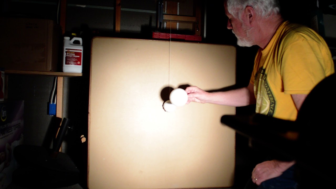 Demonstration of Earth's shadow on moon