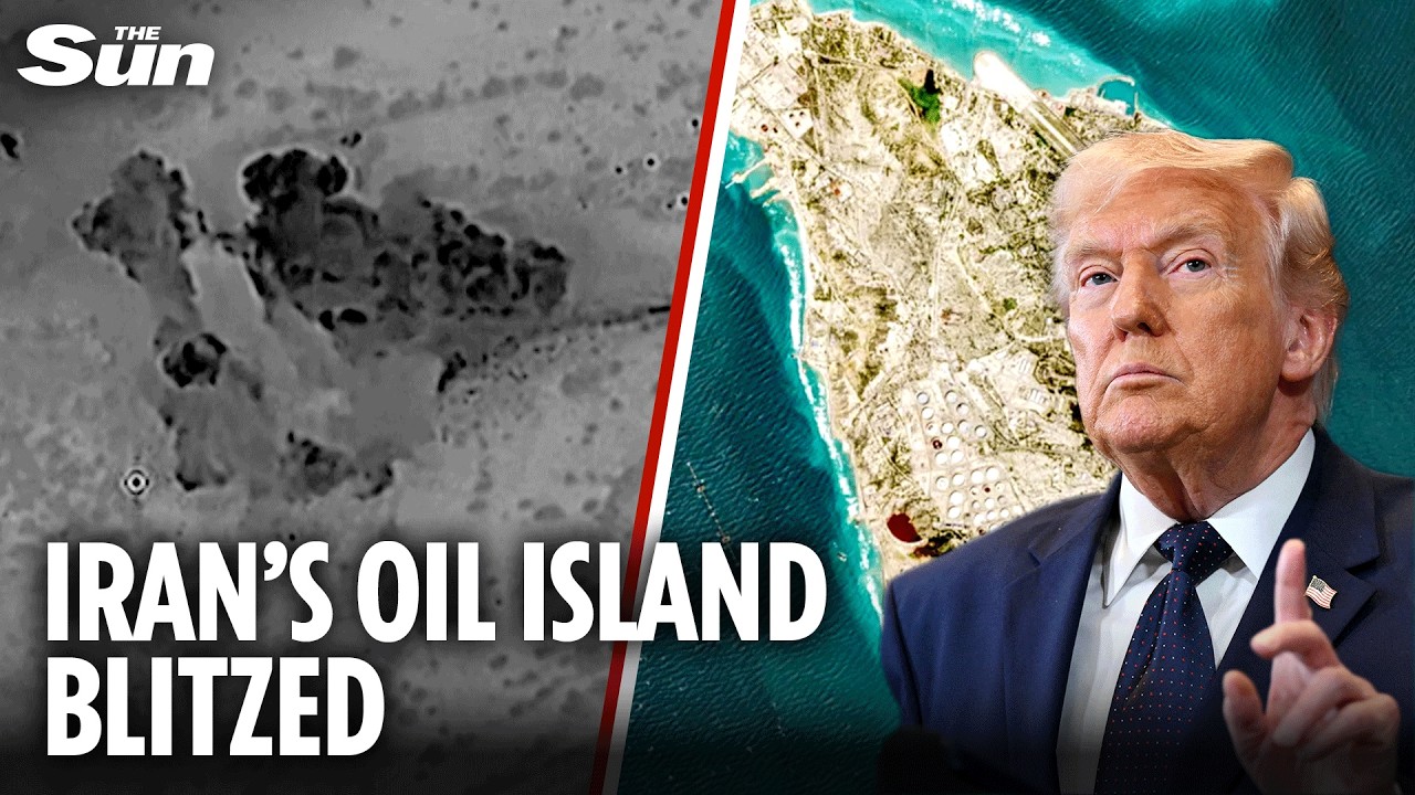 Trump ‘totally obliterates’ military targets on Iran’s vital oil export hub Kharg Island