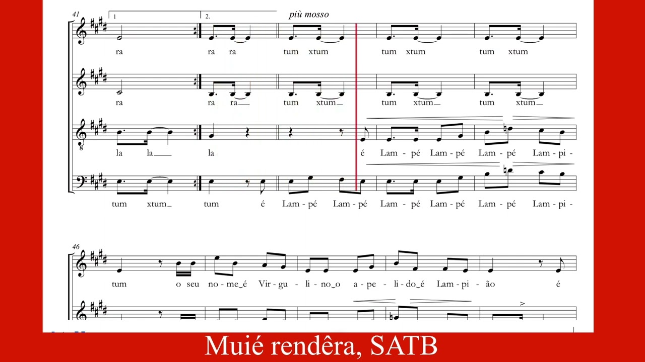 Muié Rendêra C.A. Pinto Fonseca SATB