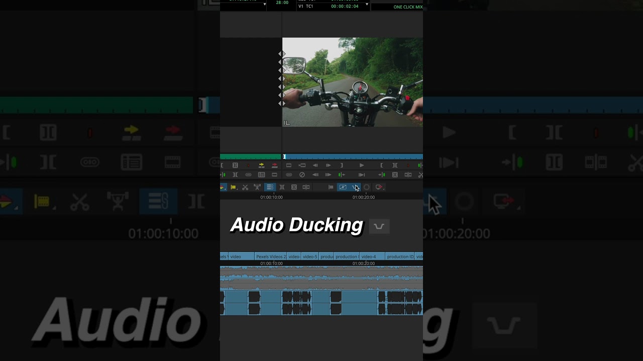 Avid Media Composer One Click Audio Mix #shorts