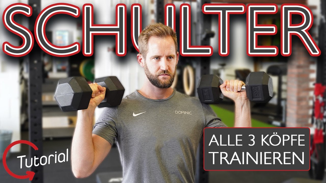 Schultermuskulatur trainieren - Übungen für die vordere, seitliche & hintere Schulter | Tutorial